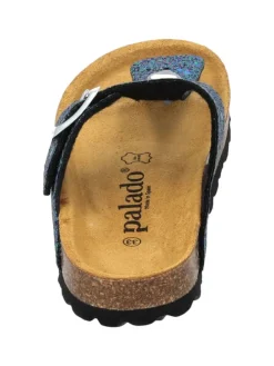 Zehentrenner in blau glitter