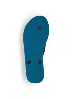 Zehentrenner in Blau/ Weiß