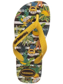 Zehentrenner in Gelb/ Schwarz