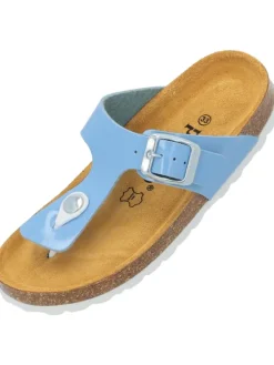 Zehentrenner in hellblau lack