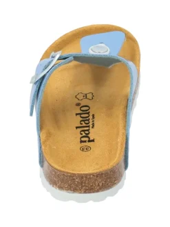 Zehentrenner in hellblau lack