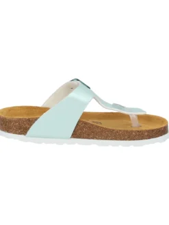 Zehentrenner in hellgrün metallic