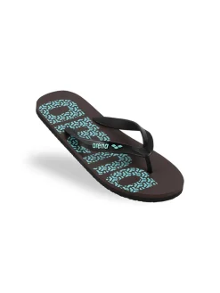 Zehentrenner in Khaki/ Türkis