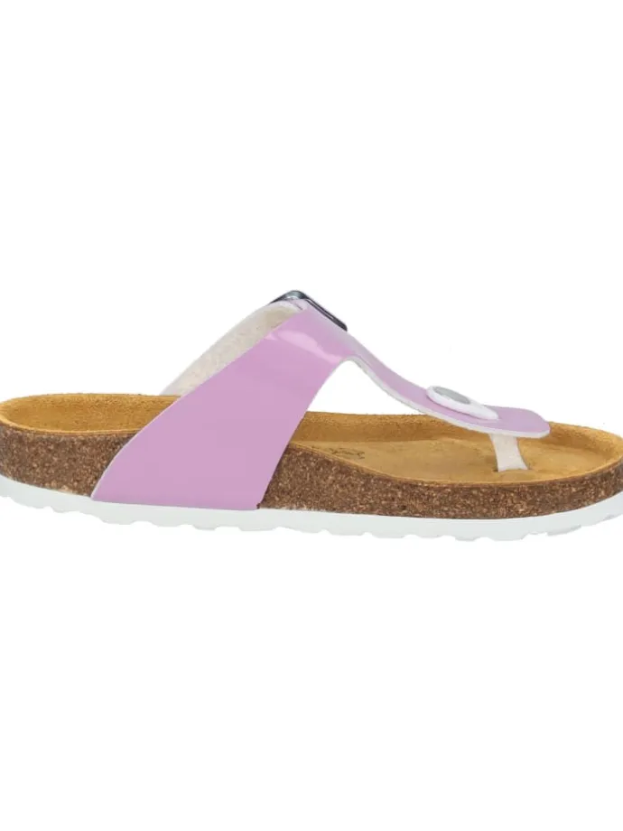 Zehentrenner in lila lack