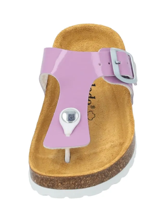 Zehentrenner in lila lack