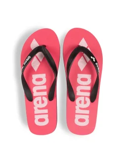 Zehentrenner in Pink/ Schwarz/ Weiß