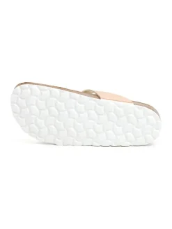 Zehentrenner in Rosa/ Gold