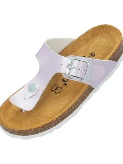 Zehentrenner in rosa metallic