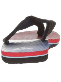 Zehentrenner in Rot/ Blau/ Schwarz