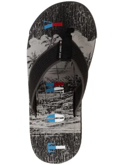 Zehentrenner in Schwarz