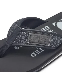 Zehentrenner in Schwarz