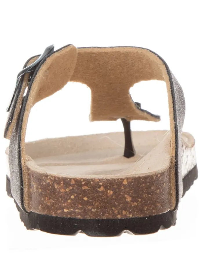 Zehentrenner in Schwarz