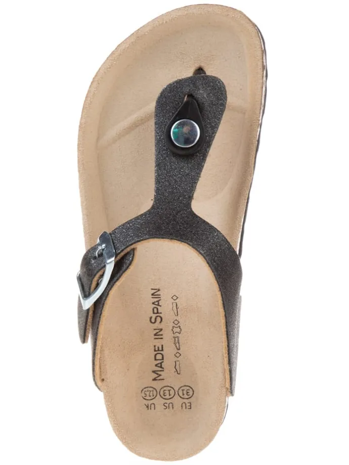 Zehentrenner in Schwarz