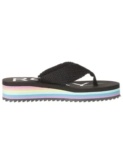 Zehentrenner in Schwarz/ Bunt