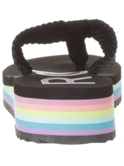 Zehentrenner in Schwarz/ Bunt