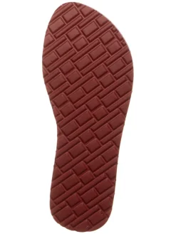 Zehentrenner in Schwarz/ Rot/ Weiß