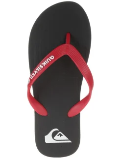 Zehentrenner in Schwarz/ Rot