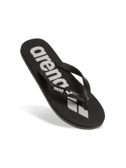 Zehentrenner in Schwarz/ Weiß