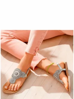 Zehentrenner in silberfarben