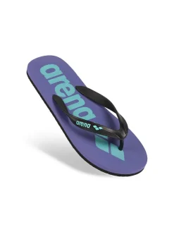 Zehentrenner in Türkis/ Lila/ Schwarz