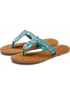 Zehentrenner in türkis-blau