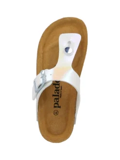 Zehentrenner in Weiß