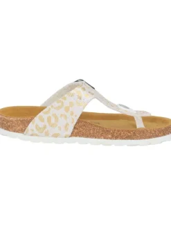 Zehentrenner in weiss/gold 70-7158-78-89