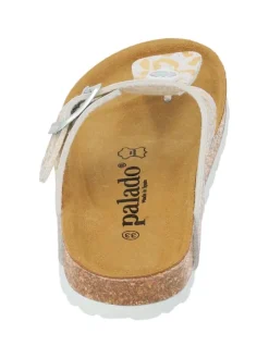 Zehentrenner in weiss/gold 70-7158-78-89