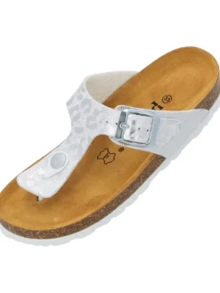 Zehentrenner in weiss/silber 70-7158-55-93