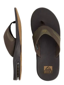 Zehentrenner Sandale Fanning in Brown/Gum