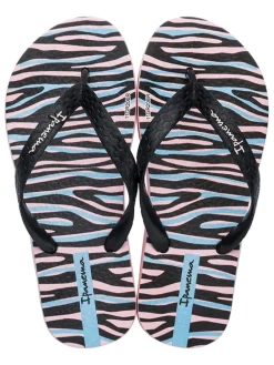 Zehentrenner "Temas IX" in Pink/ Schwarz/ Hellblau